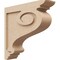 Ekena Millwork 4"W x 16"D x 16"H Thin Scroll Rough Cedar Woodgrain TimberThane Corbel, Primed Tan CORUR04X16X16SCRRCPR - alternate 1